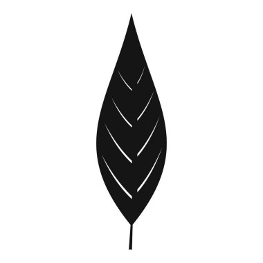 Willow simgesi, basit stil yaprak