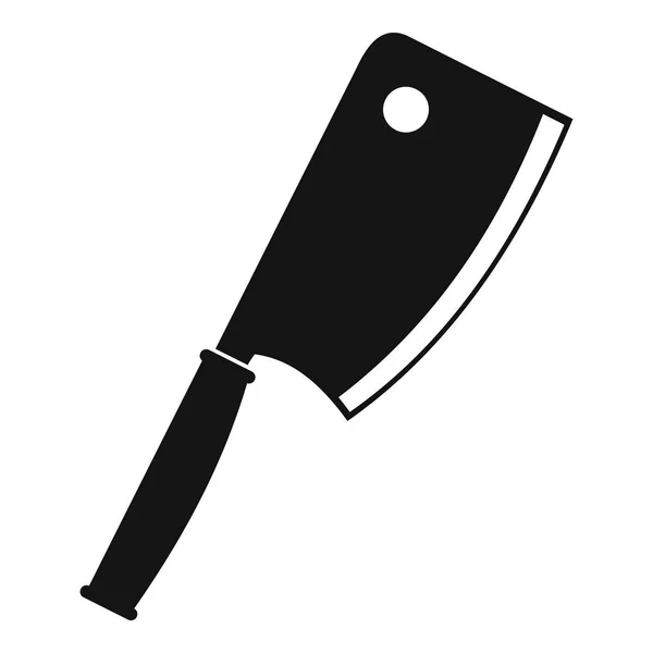 Icône couteau à viande, style simple — Image vectorielle