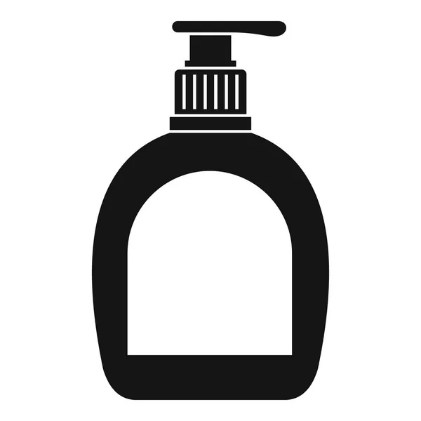 Botella con icono de jabón líquido, estilo simple — Vector de stock