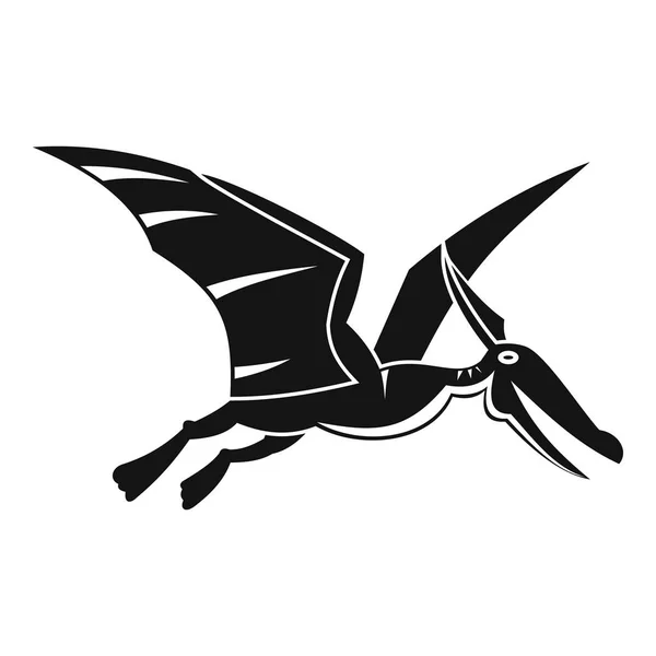 Flugsaurier Dinosaurier-Ikone, einfacher Stil — Stockvektor