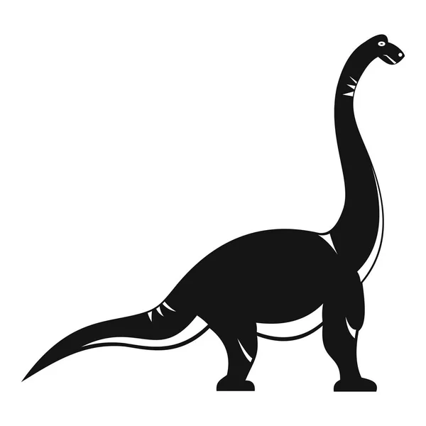 Brachiosaurus dinosaur icon, simple style — Stock Vector