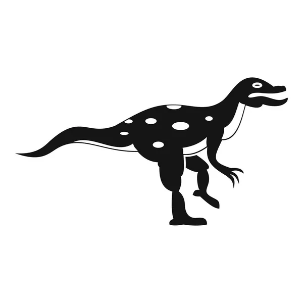 Ornithopod dinosaur icon, simple style — Stock Vector