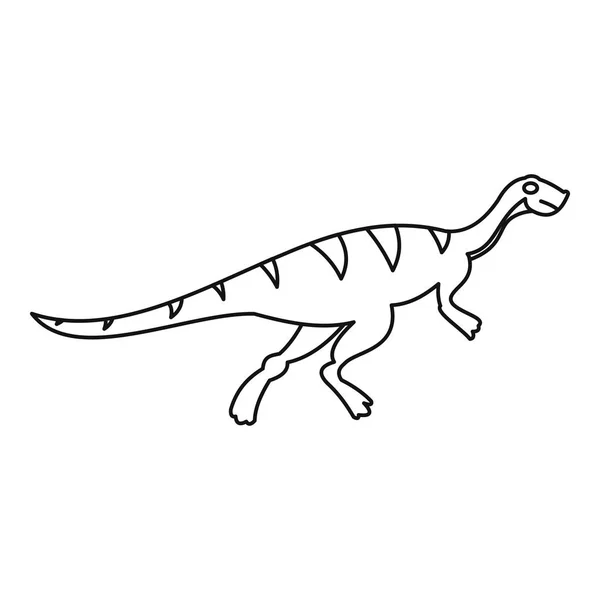 Gallimimus ikona, styl osnovy — Stockový vektor