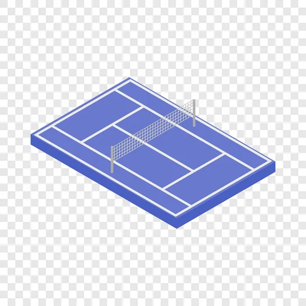 Isometrisches Symbol für Tennisplatz — Stockvektor