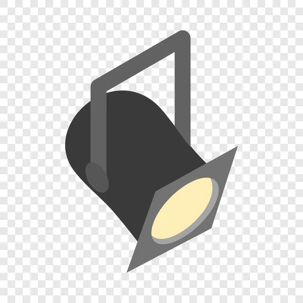 Theater spotlight isometric icon — Stock Vector
