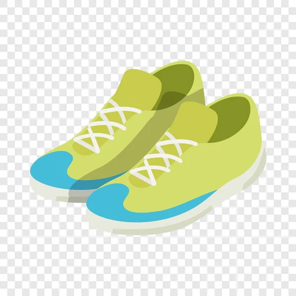 Zapatillas verdes icono isométrico — Vector de stock