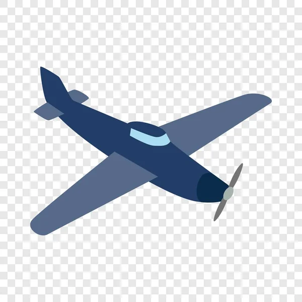 Izometrické ikony modré letadlo — Stockový vektor