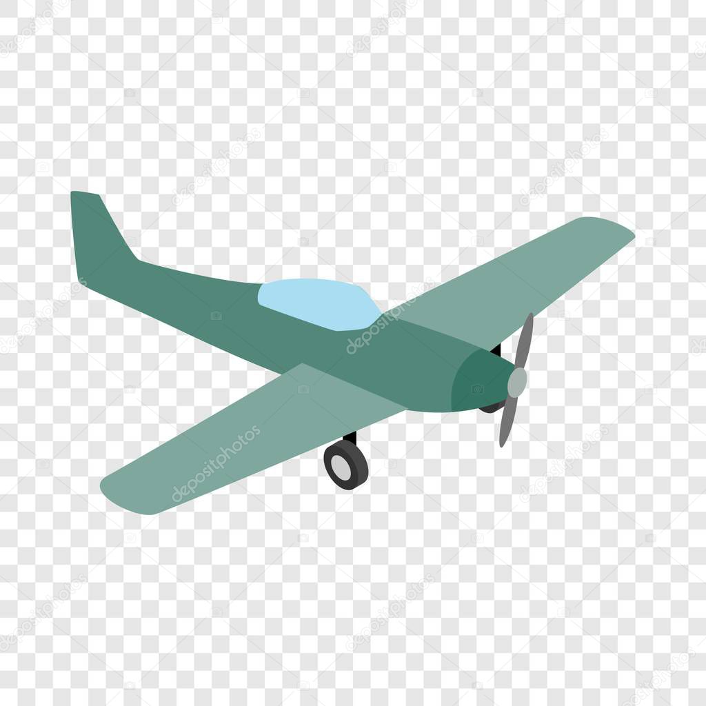 Small plane isometric icon