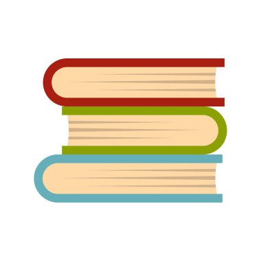 Üç öğretici simgesi, düz stil