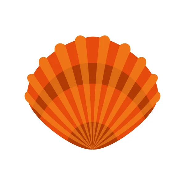 Pearl shell ikonen, platt stil — Stock vektor