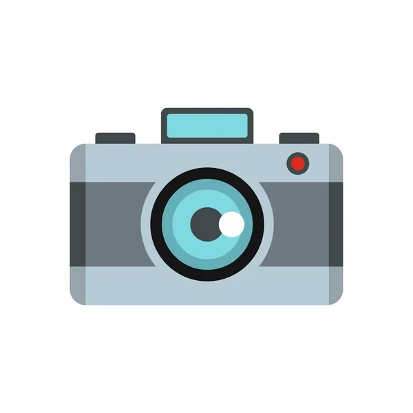 Foto camera-pictogram, vlakke stijl — Stockvector