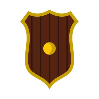 Koruyucu kalkan kutsal kişilerin resmi, düz stil