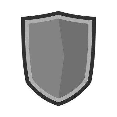 Askeri kalkan kutsal kişilerin resmi, düz stil