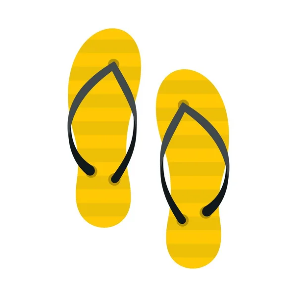 Flip flop icône, style plat — Image vectorielle