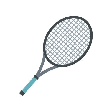 Tenis raketi simgesi, düz stil