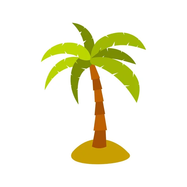 Palm pictogram, vlakke stijl — Stockvector