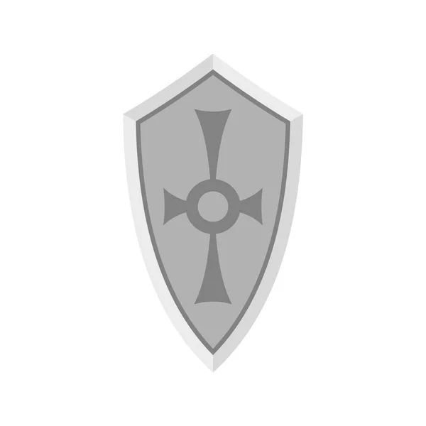 Icono de escudo, Estilo plano — Vector de stock