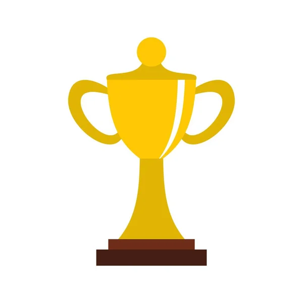Coupe du championnat icône, style plat — Image vectorielle