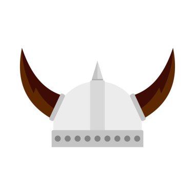 Viking kask simgesi, düz stil