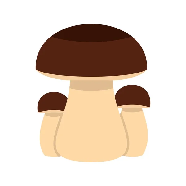 Icône champignon, style plat — Image vectorielle