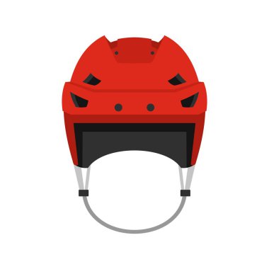 Hokey kask simgesi, düz stil