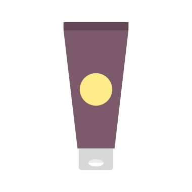 Krem tüpü simgesi, düz stil