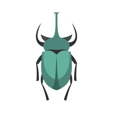 Büyük böcek simgesini, düz stil