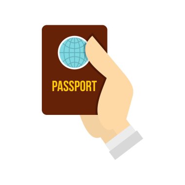 Passport simgesini, düz stil