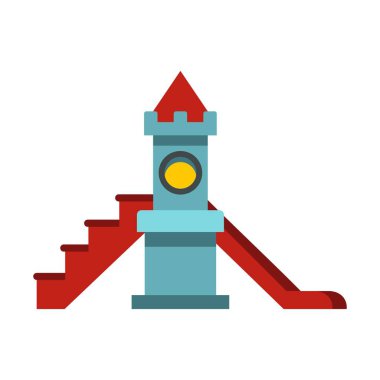 Renkli Bahçesi slayt simgesi, düz stil