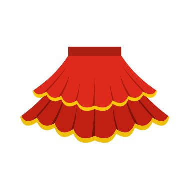 Etek simgesi, düz stil