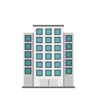 Gökdelen simgesi, düz stil