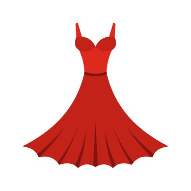 Elbise simgesi, düz stil