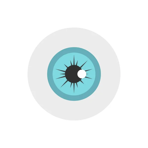 Eye icon, flat style — Stock Vector