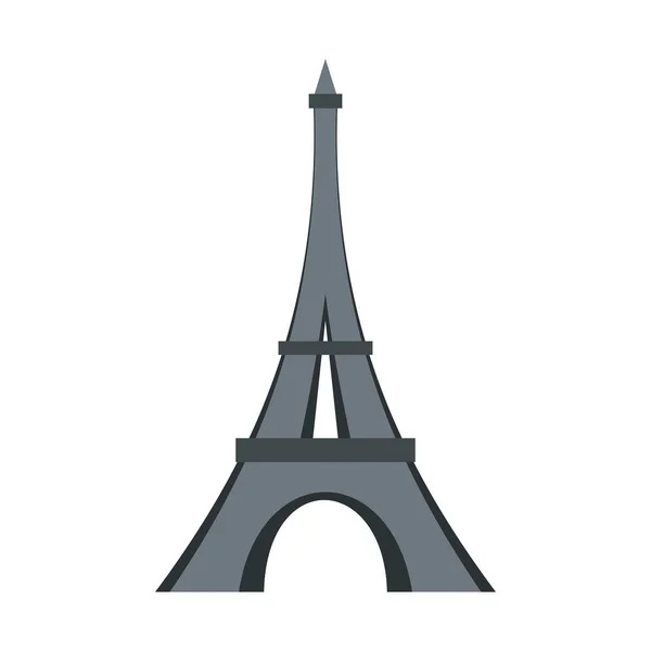 Ícone da Torre Eiffel, estilo plano — Vetor de Stock