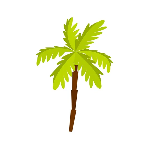 Icono de palmera, estilo plano — Vector de stock