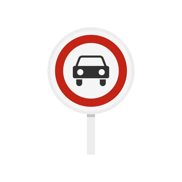 Mișcarea autovehiculelor este interzisă pictograma — Vector de stoc