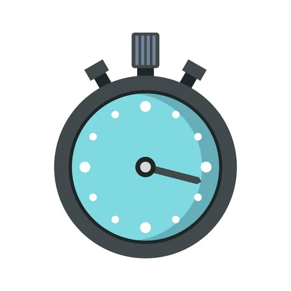 Ref. Metallic stopwatch icon, flat style — стоковый вектор