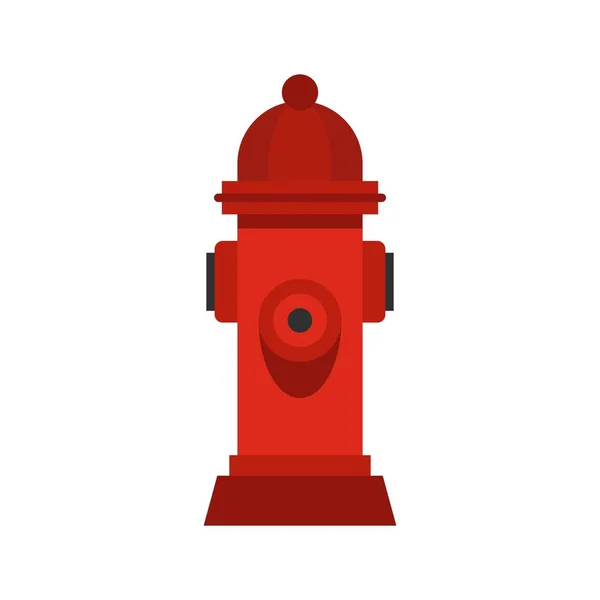 Roter Feuerhydrant, flacher Stil — Stockvektor