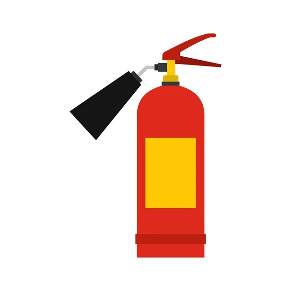 Red fire extinguisher pictogram, vlakke stijl — Stockvector