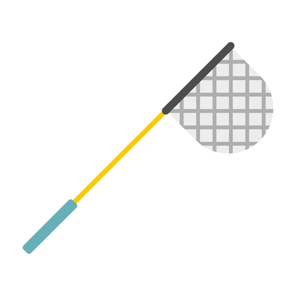 Fishing net icon, flat style — Stock Vector