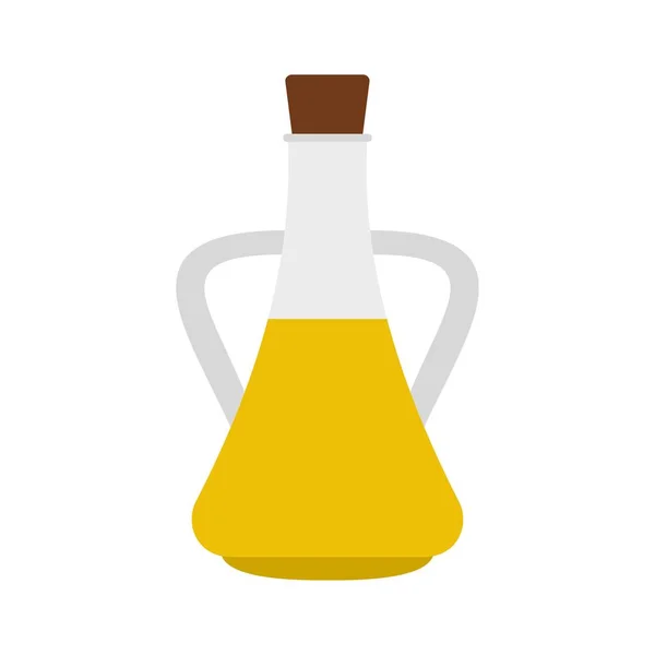 瓶橄榄油图标，平面样式 — 图库矢量图片