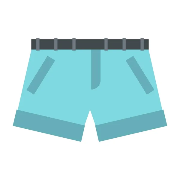 Shorts pictogram, vlakke stijl — Stockvector