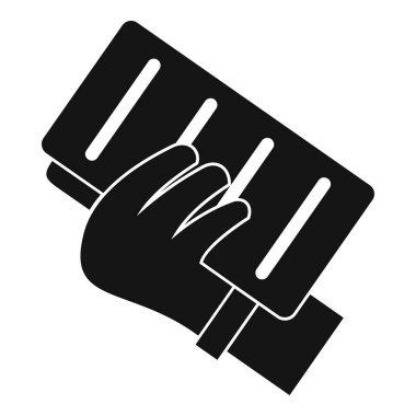 Bir el simgesi, basit tarzı tuğla