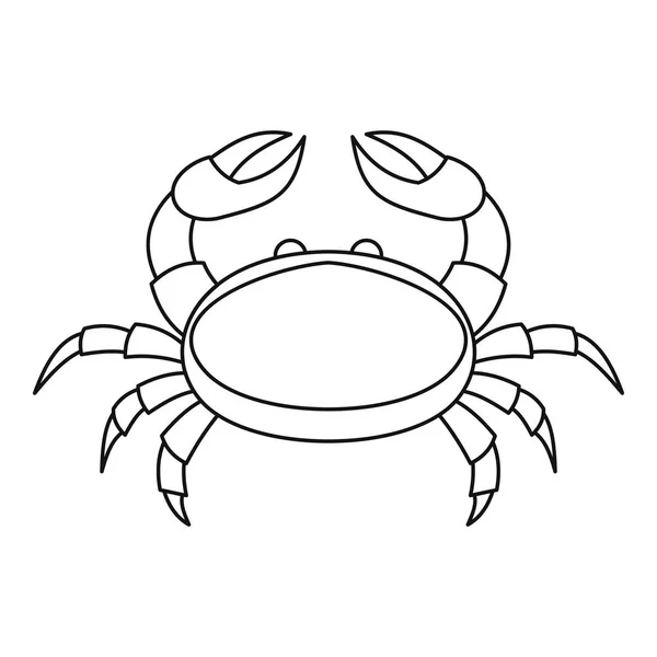 Krab ikona, styl osnovy — Stockový vektor