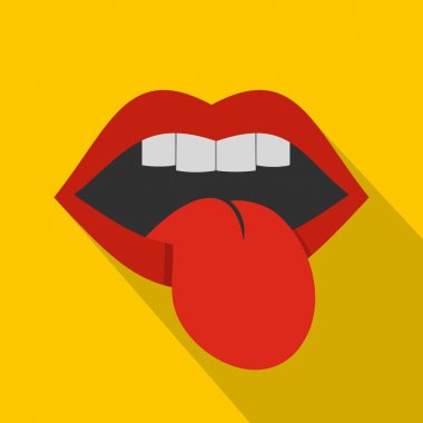 Rock amblemi simgesi, düz stil