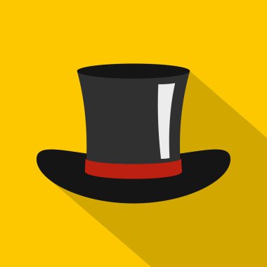 İpek şapka kutsal kişilerin resmi, düz stil