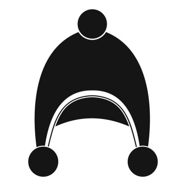 Sıcak şapka kutsal kişilerin resmi, basit tarzı