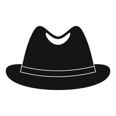 Adam şapka simgesi, basit tarzı