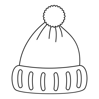 Yün şapka kutsal kişilerin resmi, anahat stili