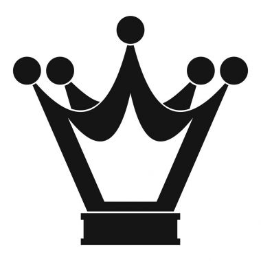 Prenses tacı simgesi, basit tarzı